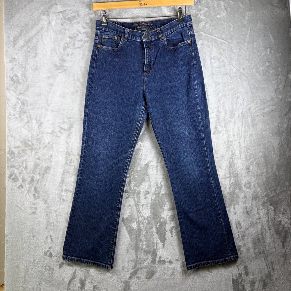 Lauren Jeans Co Ralph Lauren Womens Jeans Classic Bootcut Dark Stretch Size 10